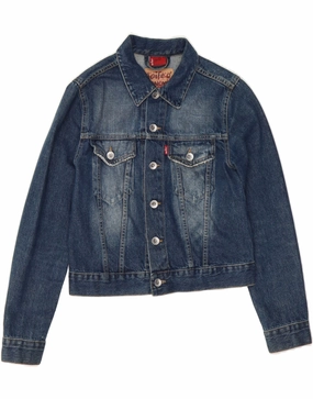LEVI'S Boys Denim Jacket 11-12 Years Blue Cotton Rugged Protection Reflective accents