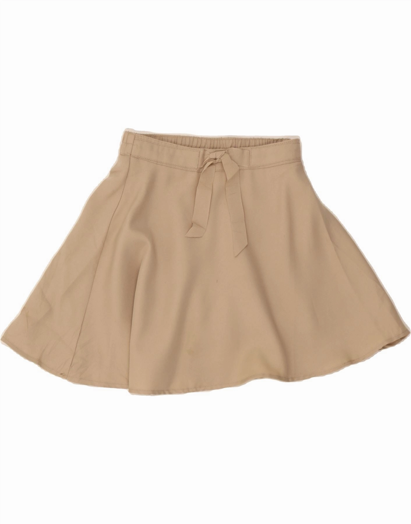 Classic Tailoring Modern Wear IZOD Girls A-Line Skirt 7-8 Years W24  Beige Polyester