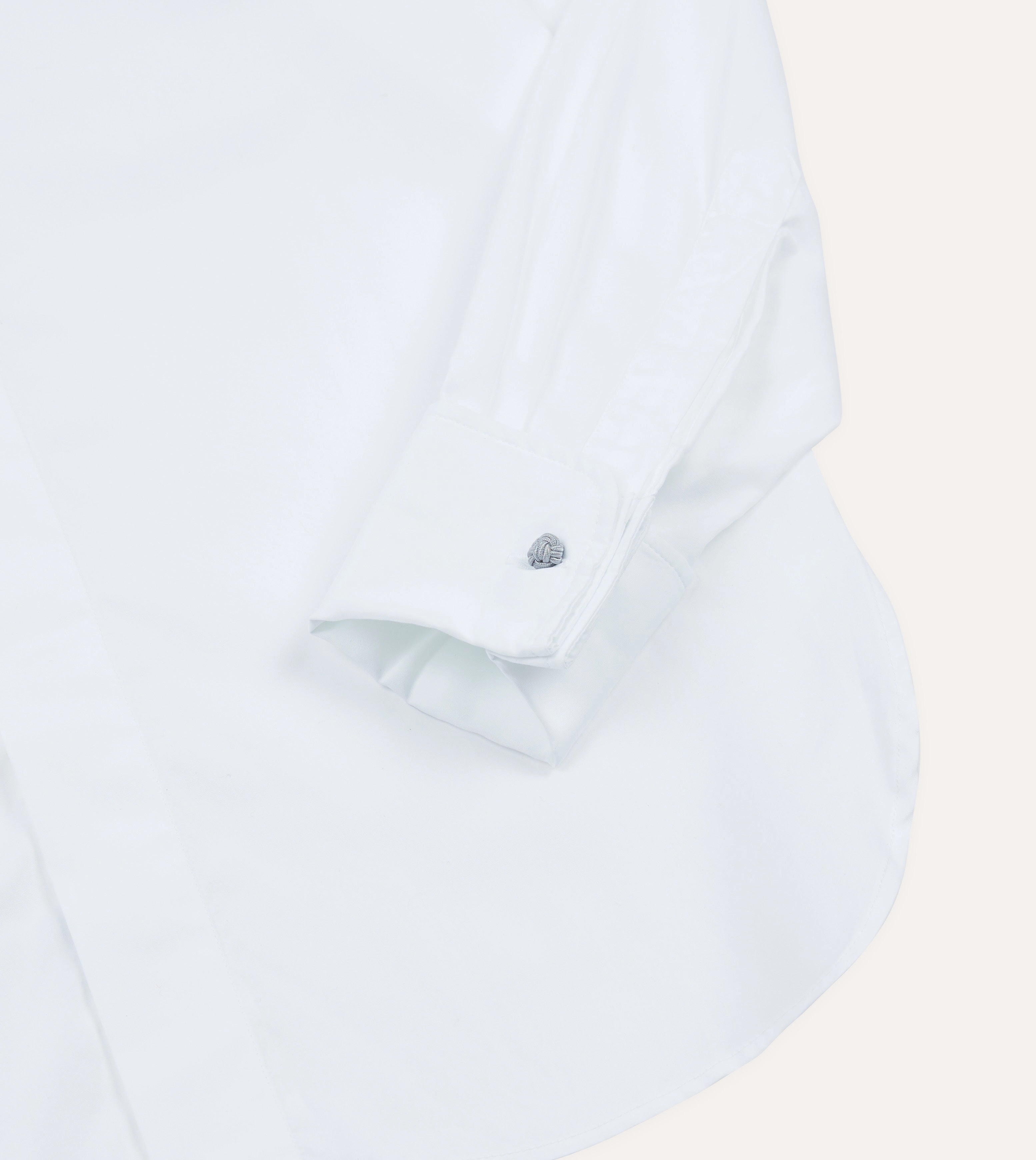 Timeless elegance White Cotton Long Point Collar Dinner Shirt