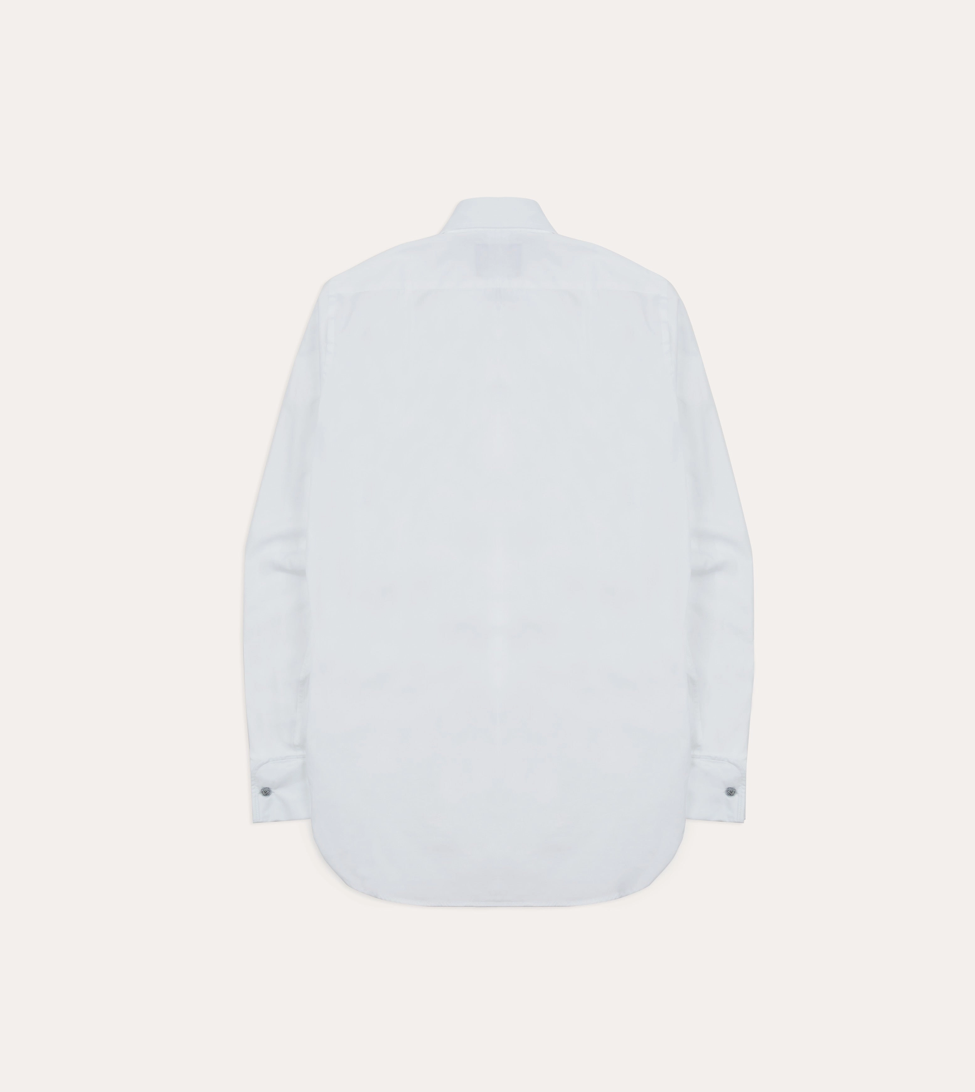 shopping spree White Cotton Long Point Collar Dinner Shirt