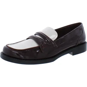Refined Edge Lillian Womens Patent Slip on Loafers