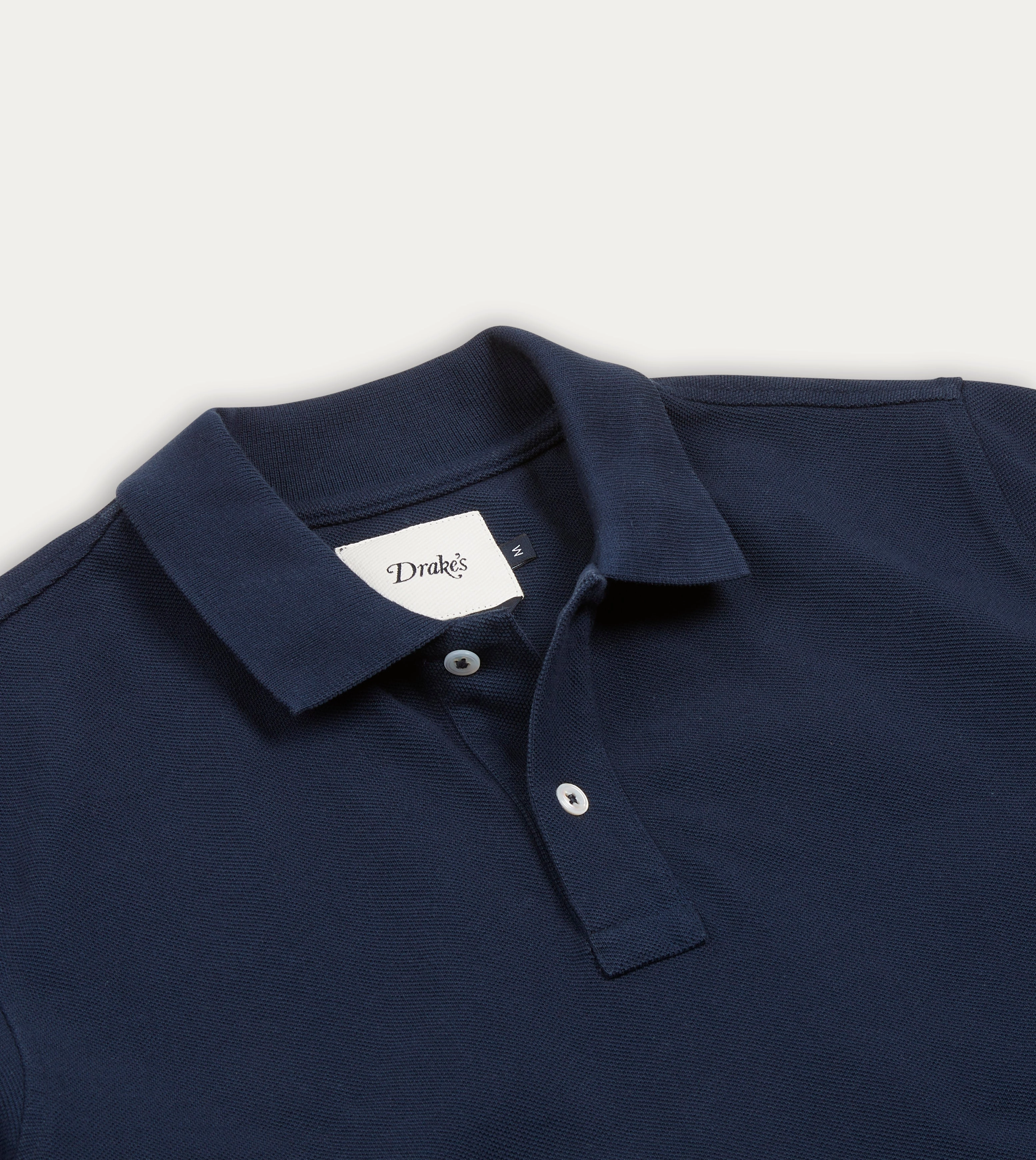 Weekend Layer Trendy Streetwear Navy Piqu?? Cotton Polo Shirt