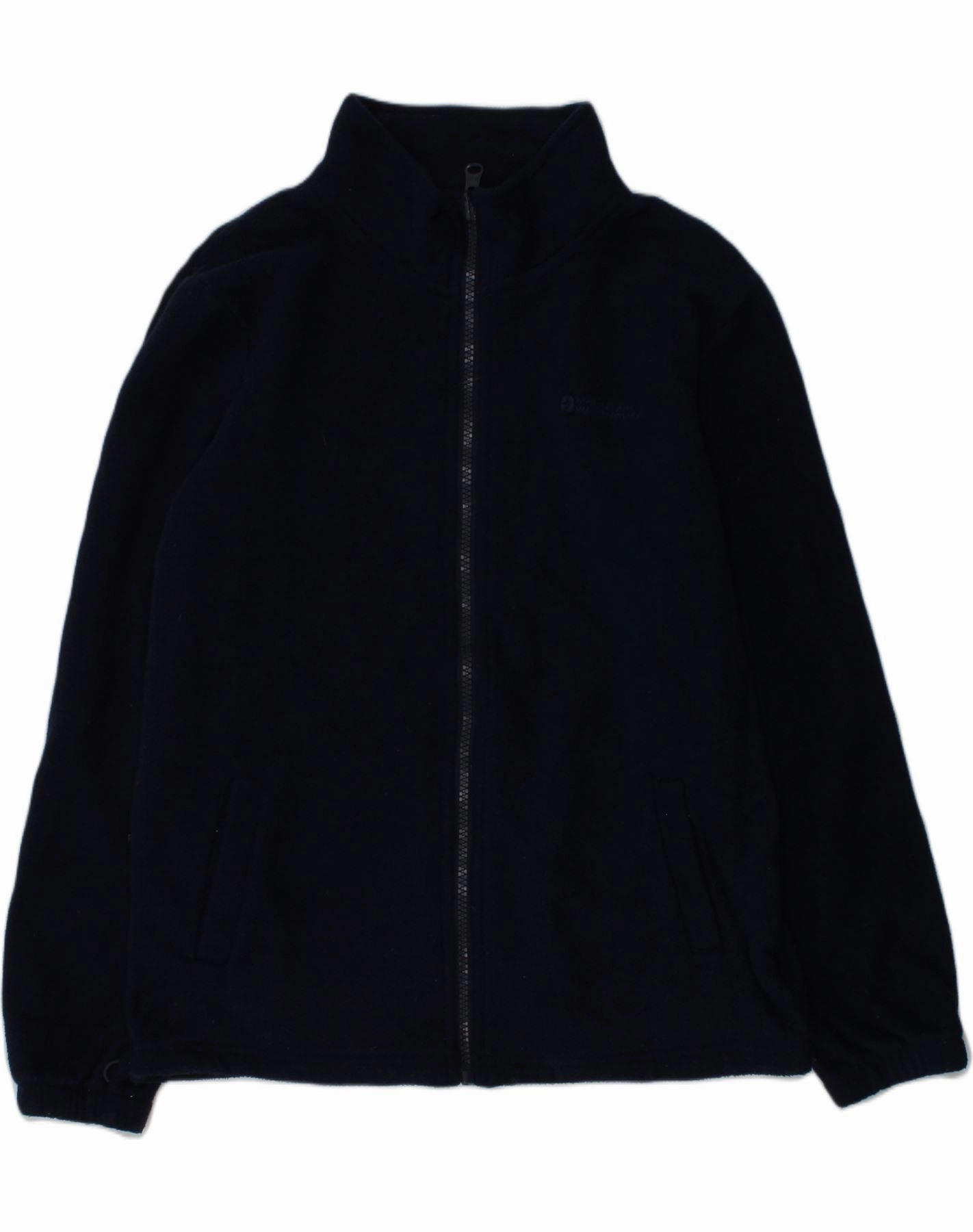 MOUNTAIN WAREHOUSE Boys Fleece Jacket 12-13 Years Navy Blue Polyester Layer Versatility