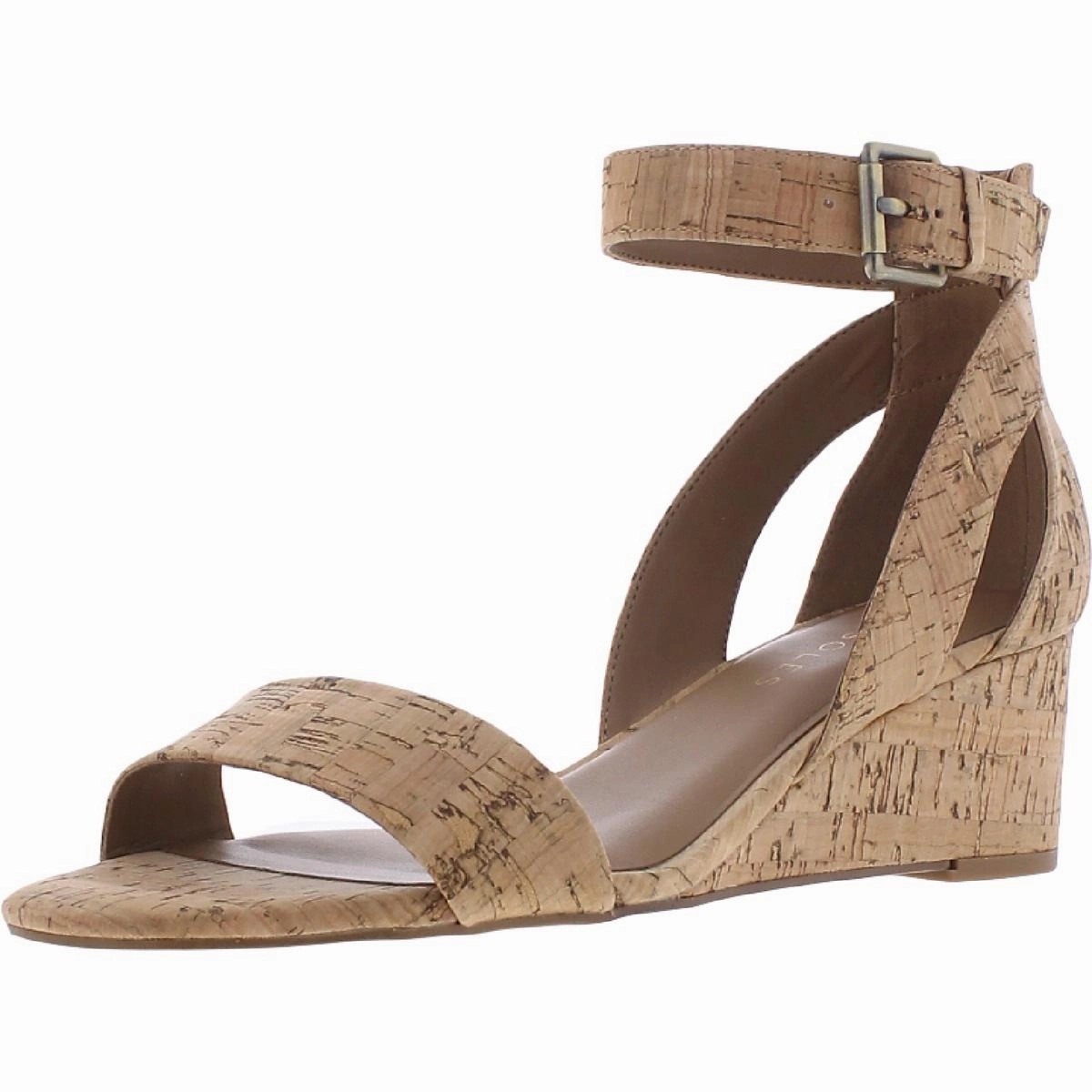 Willowbrook Womens Padded Insole Ankle Strap Wedge Sandals Elevated Comfort