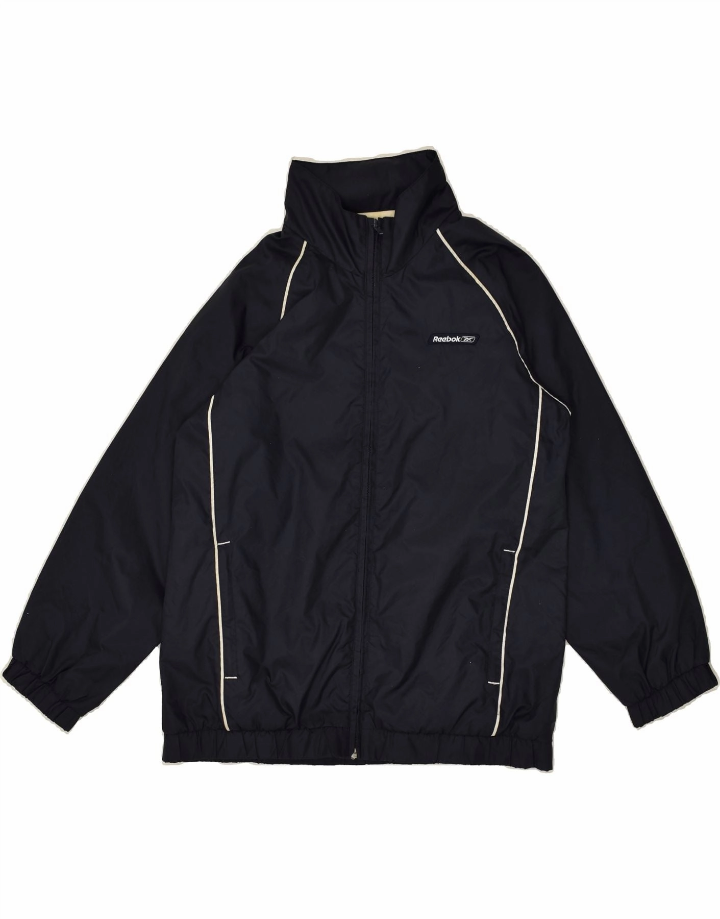 REEBOK Boys Bomber Jacket 14-15 Years Navy Blue suitable for individual sports