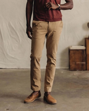 Windproof Membrane Functional fashion wear The Slim Foundation Pant in Organic Khaki