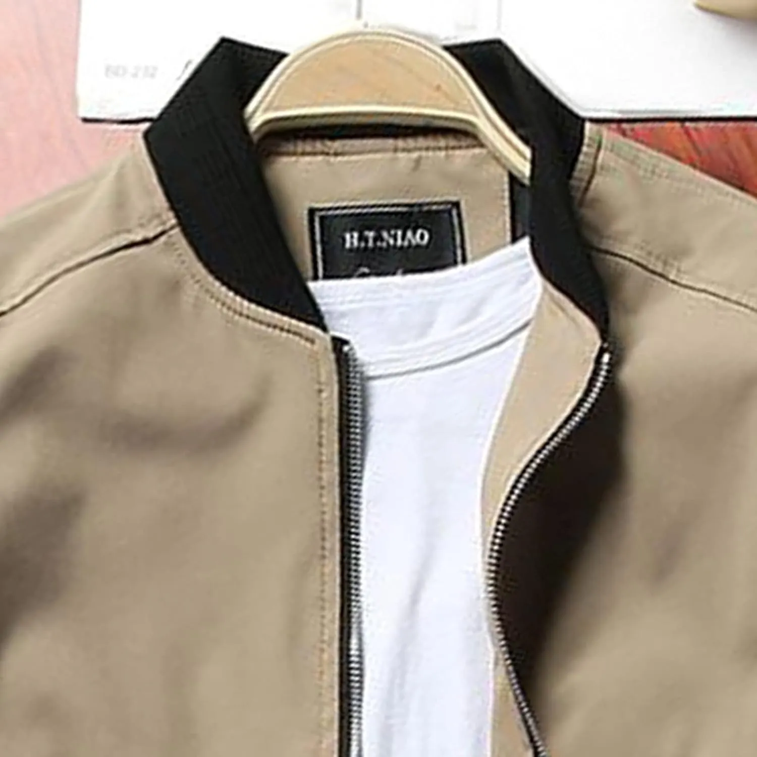 Winter Jackets for Men Men's Slim Fit Lightweight Sportswear Jacket Casual Bomber Jacket