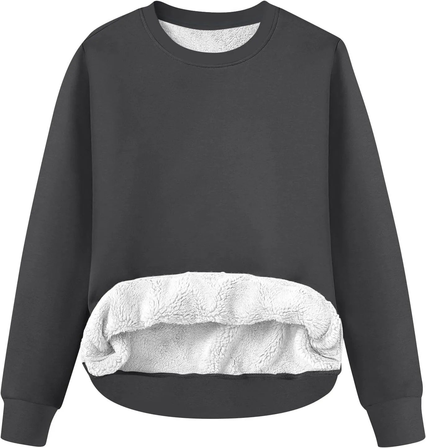 Winter Sweaters For Women Fuzzy Sweater Women'S Crewneck Sweatshirts Fleece Pullover Women Sherpa Pullover Womens