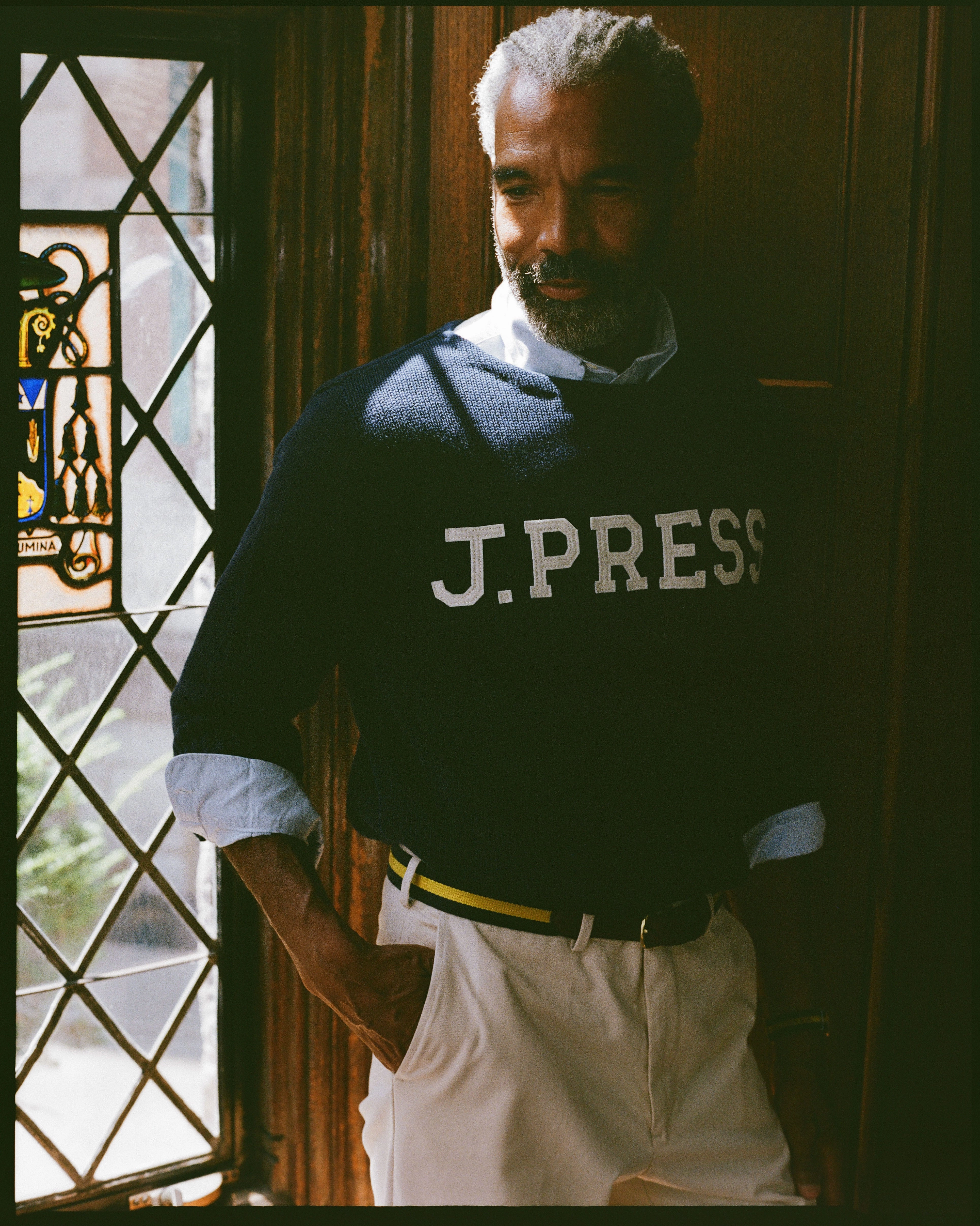 J. Press "Take Ivy" Varsity Boatneck Sweater winter warmth