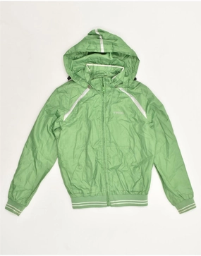 Instance BRUGI Boys Hooded Rain Jacket 10-11 Years Green Polyester