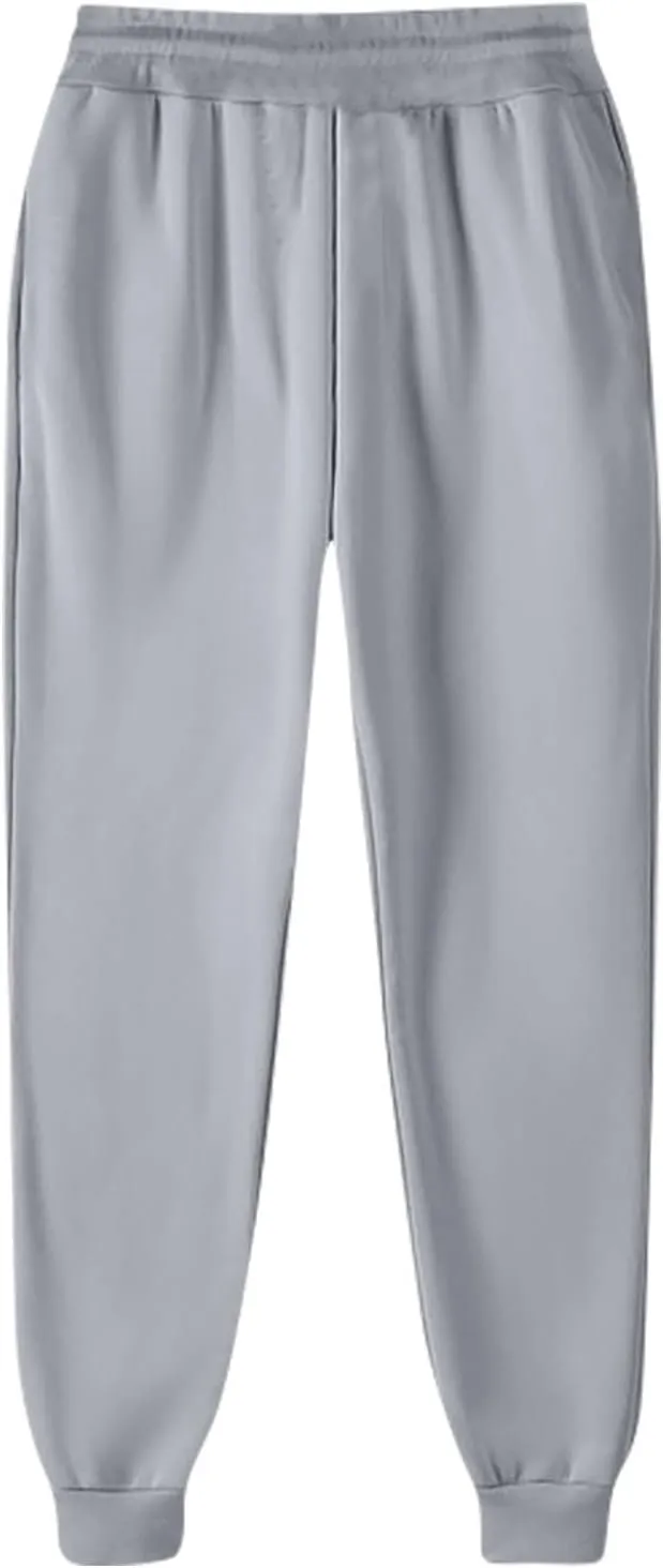 Women Baggy Sweatpants Fleece Cinch Bottom Joggers Pants High Waisted Elastic Athletic Fit Comfy Lounge Trousers