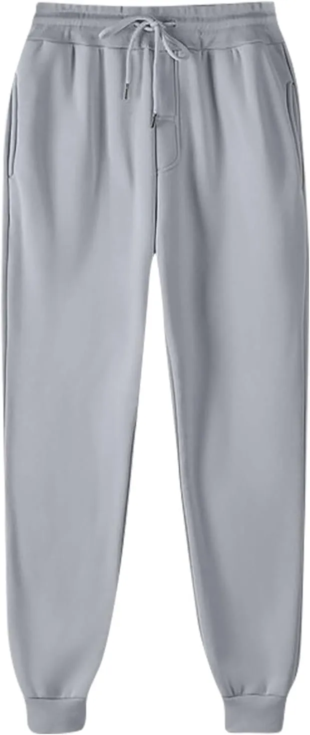 Women Baggy Sweatpants Fleece Cinch Bottom Joggers Pants High Waisted Elastic Athletic Fit Comfy Lounge Trousers