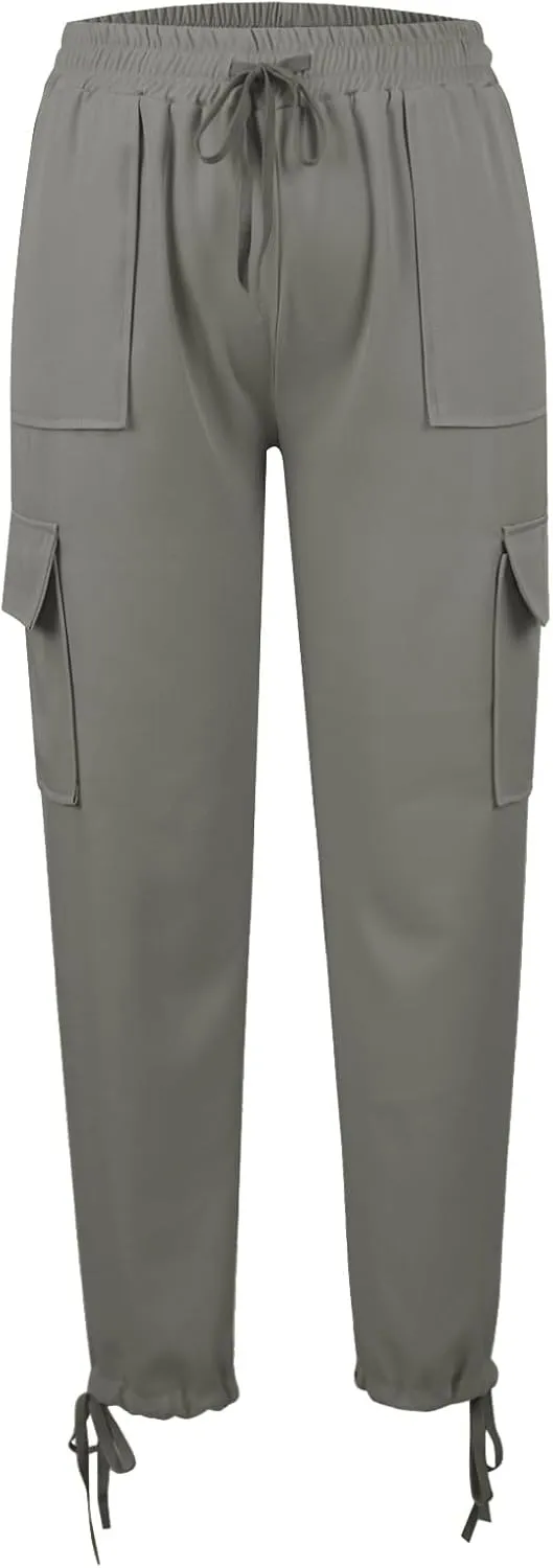 Women Baggy Sweatpants for Girls Teen high Waisted y2k Workout Joggers 2024 Cargo Pants Drawstring Bottoms Lounge