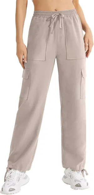 Women Baggy Sweatpants for Girls Teen high Waisted y2k Workout Joggers 2024 Cargo Pants Drawstring Bottoms Lounge