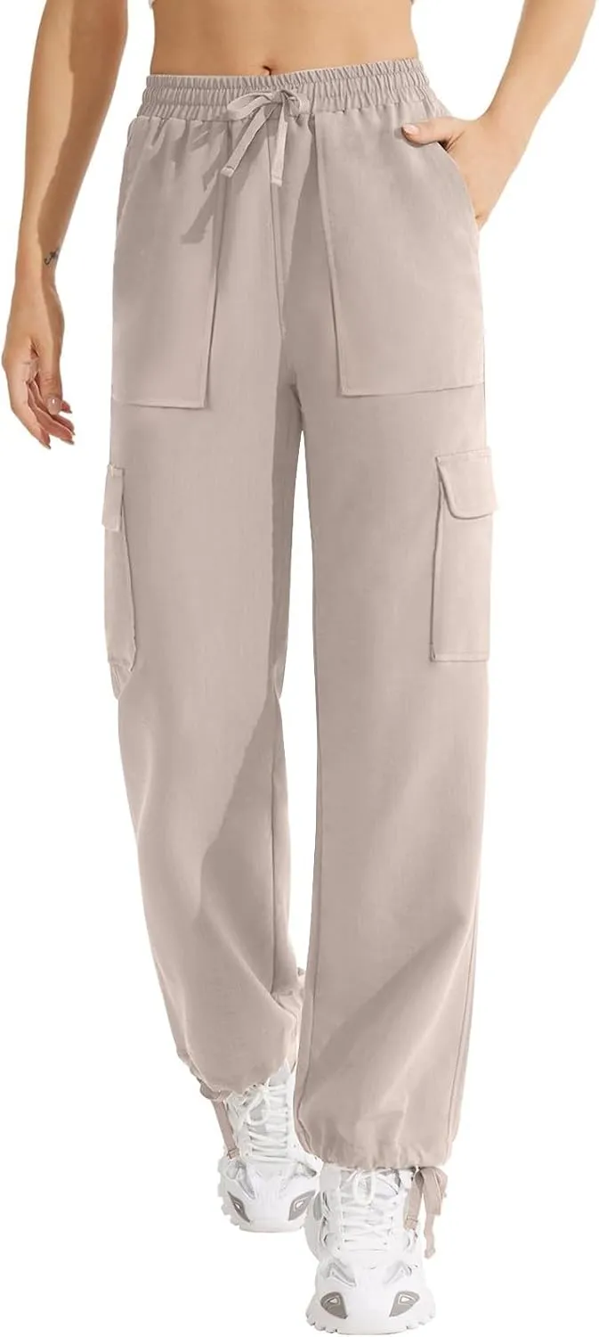 Women Baggy Sweatpants for Girls Teen high Waisted y2k Workout Joggers 2024 Cargo Pants Drawstring Bottoms Lounge