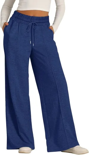 Women Baggy Sweatpants for Girls Teen Plus Size Petite Joggers Streetwear Pockets 2024 Straight Fleece Cargo Pants