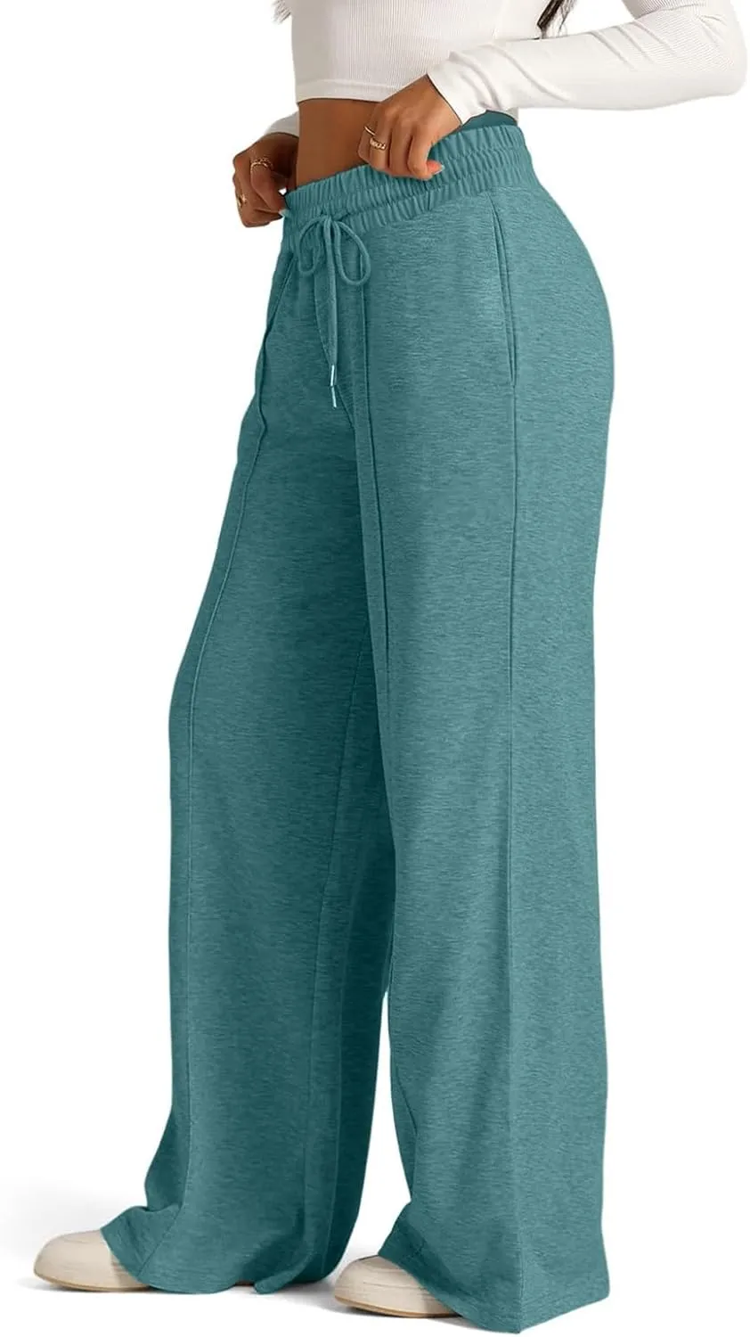 Women Baggy Sweatpants for Girls Teen Plus Size Petite Joggers Streetwear Pockets 2024 Straight Fleece Cargo Pants