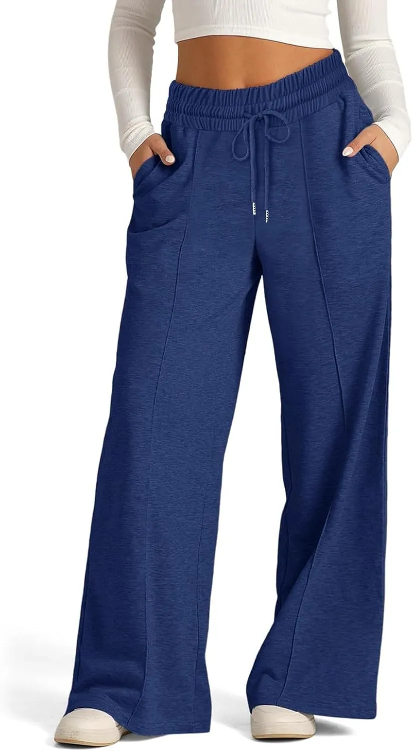 Women Baggy Sweatpants for Girls Teen Plus Size Petite Joggers Streetwear Pockets 2024 Straight Fleece Cargo Pants