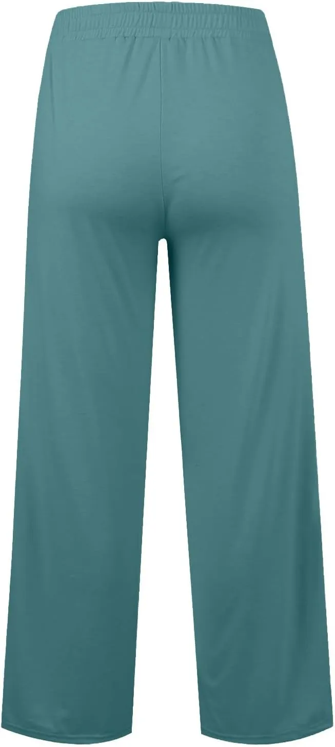 Women Baggy Sweatpants for Girls Teen Plus Size Petite Joggers Streetwear Pockets 2024 Straight Fleece Cargo Pants