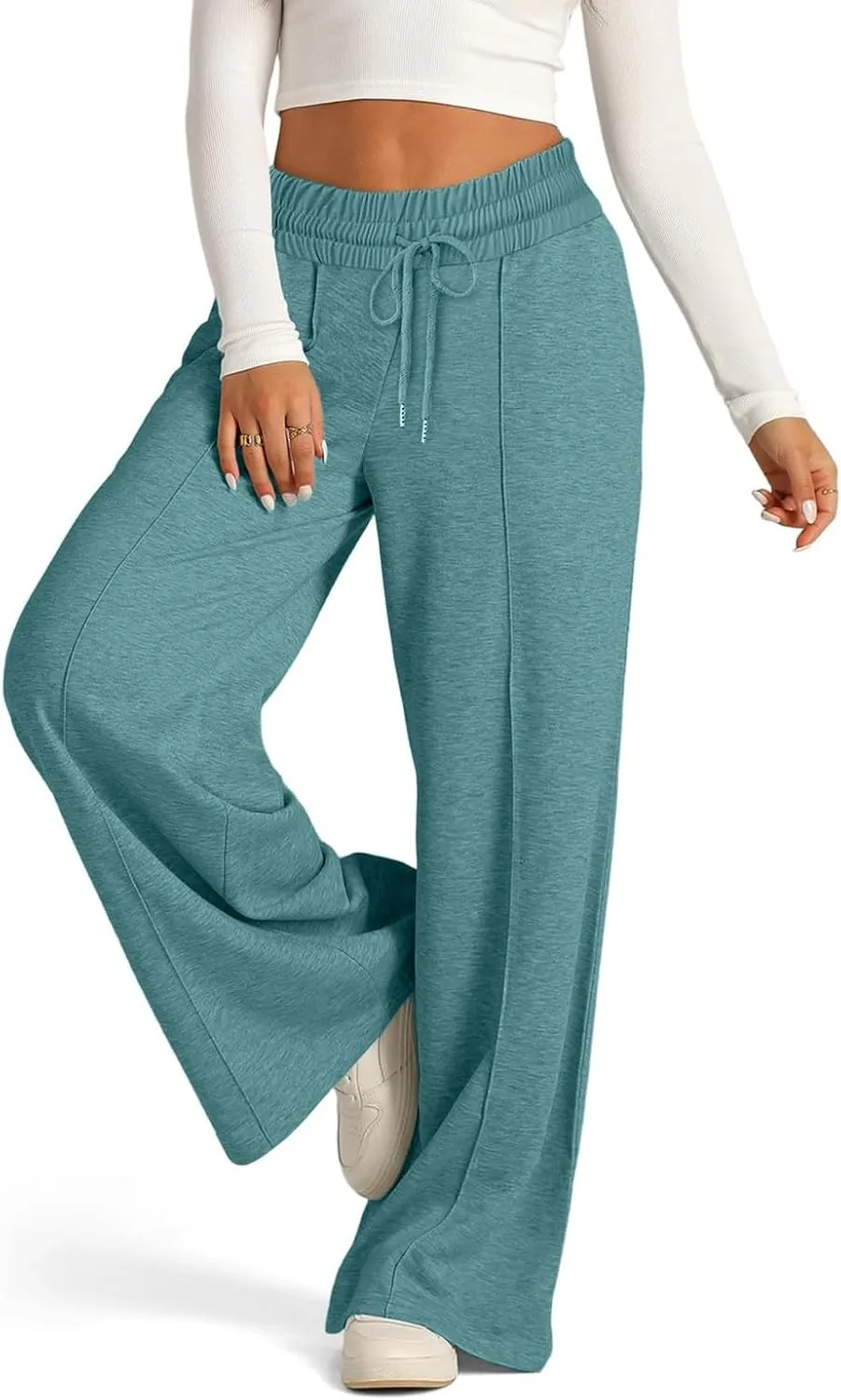 Women Baggy Sweatpants for Girls Teen Plus Size Petite Joggers Streetwear Pockets 2024 Straight Fleece Cargo Pants