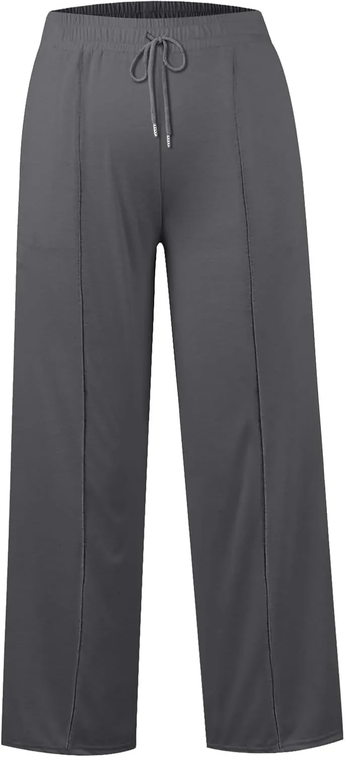 Women Baggy Sweatpants for Girls Teen Plus Size Petite Joggers Streetwear Pockets 2024 Straight Fleece Cargo Pants