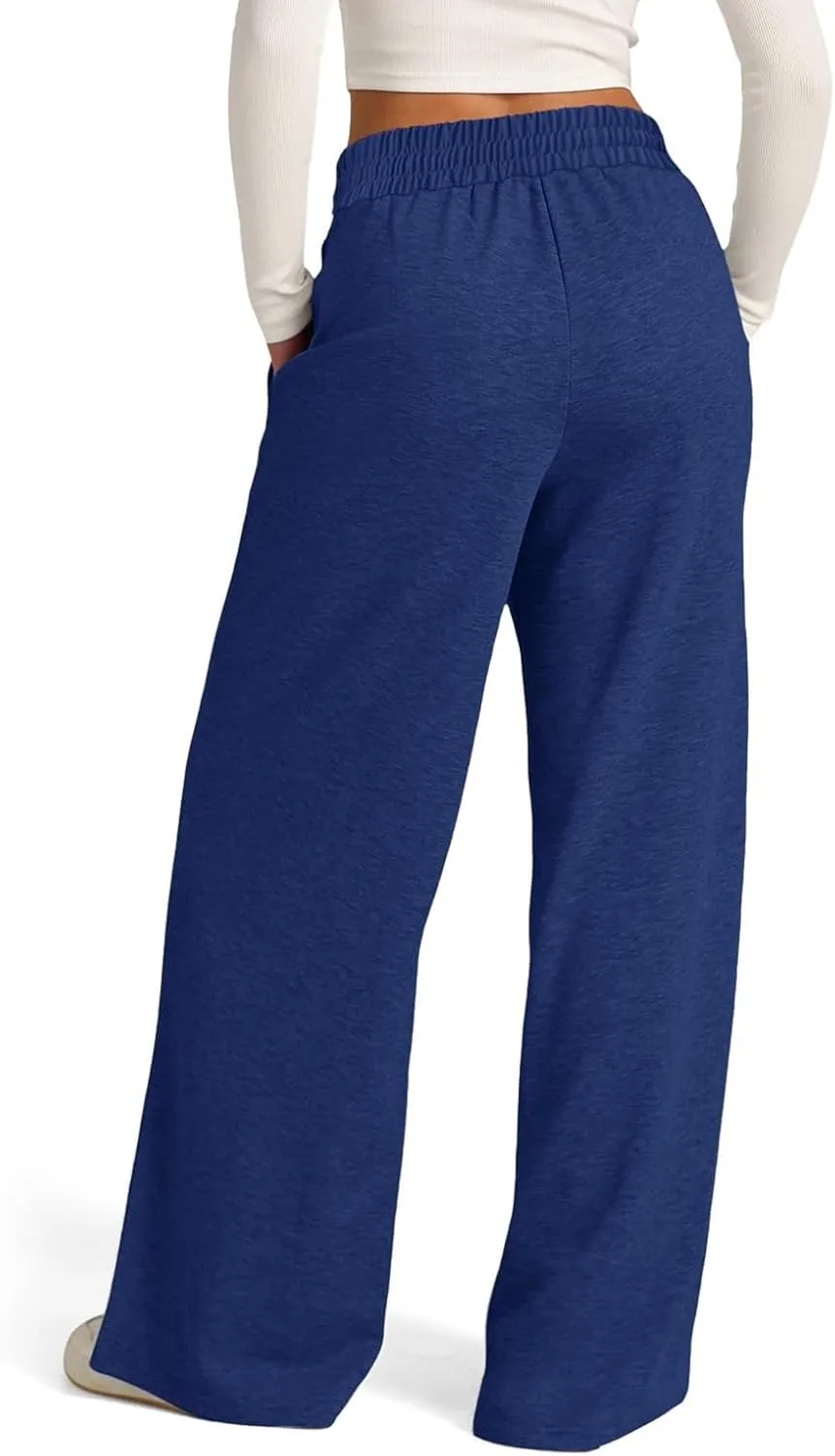 Women Baggy Sweatpants for Girls Teen Plus Size Petite Joggers Streetwear Pockets 2024 Straight Fleece Cargo Pants