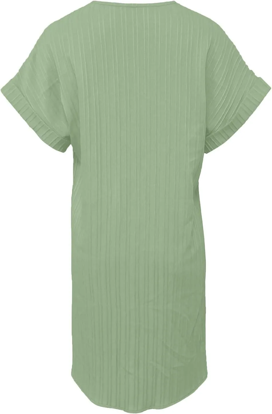 Women Casual Summer Shirt Dresses Solid Color Loose Button Down Dress Fit V Neck Skirt for Women 2025 Spring Clothes