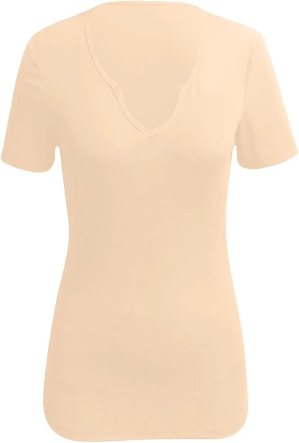 Women Casual Tops Women's V Neck T Shirts Womens Basic T-Shirts Short Sleeve Summer Tops Slim Fit Tees Clothing