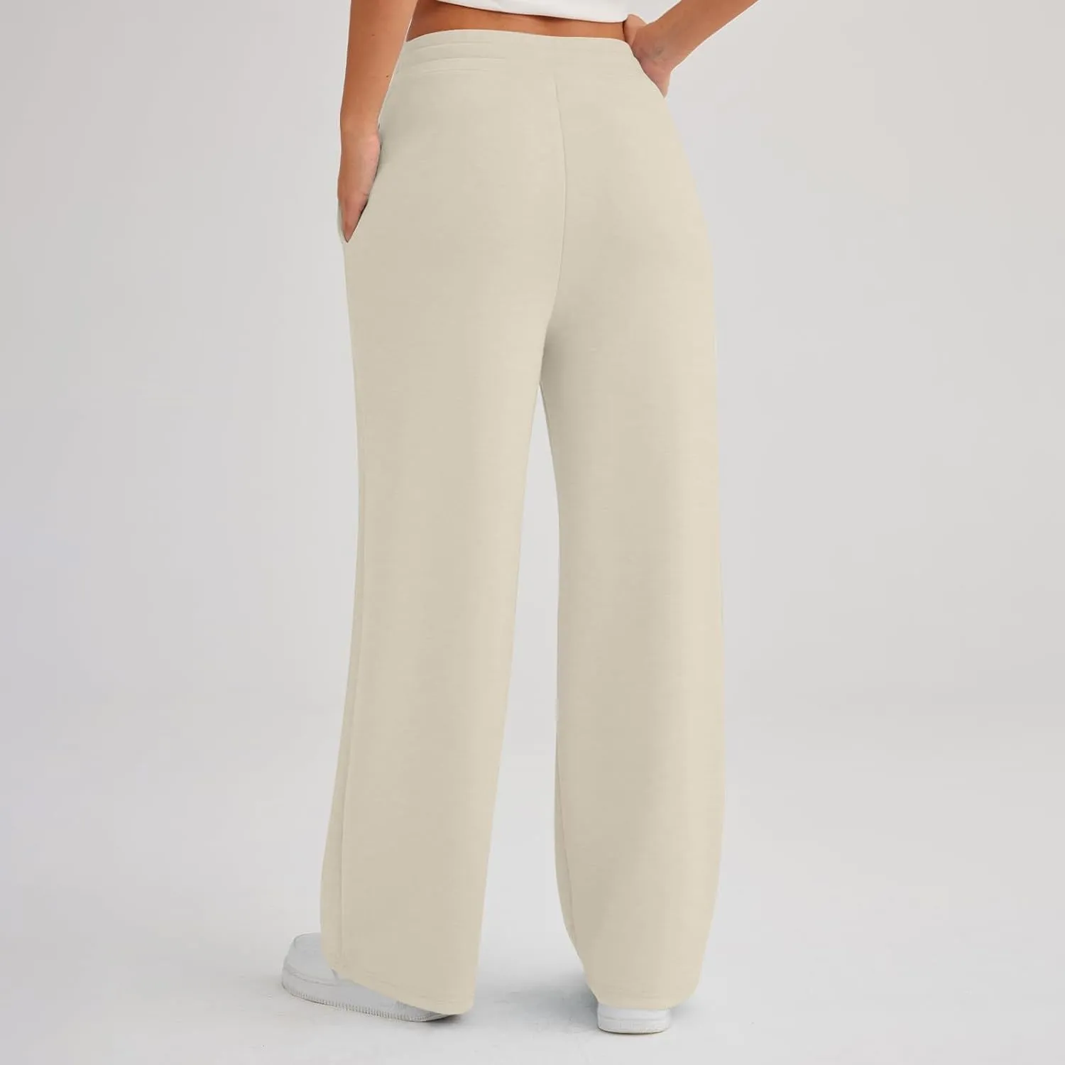 Women Fleece Warm Sweatpants Cargo Pants Active high Waisted Joggers Casual Baggy Lounge Pants with Trendy Pockets