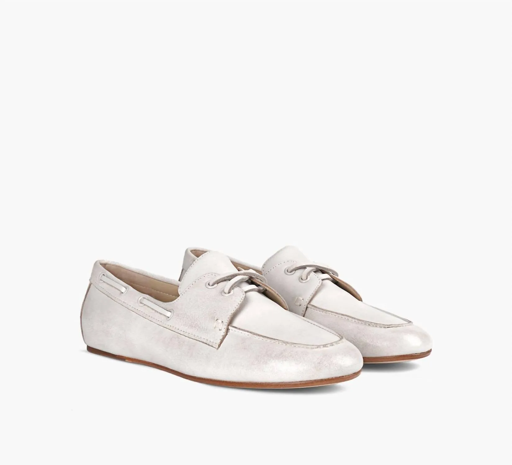 Step Firmly Women Marin Boat Shoe In White