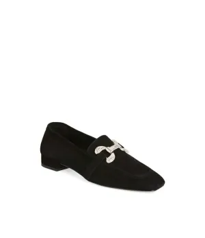 Women Sage Loafer In Black Suede All Firm Wide Steps