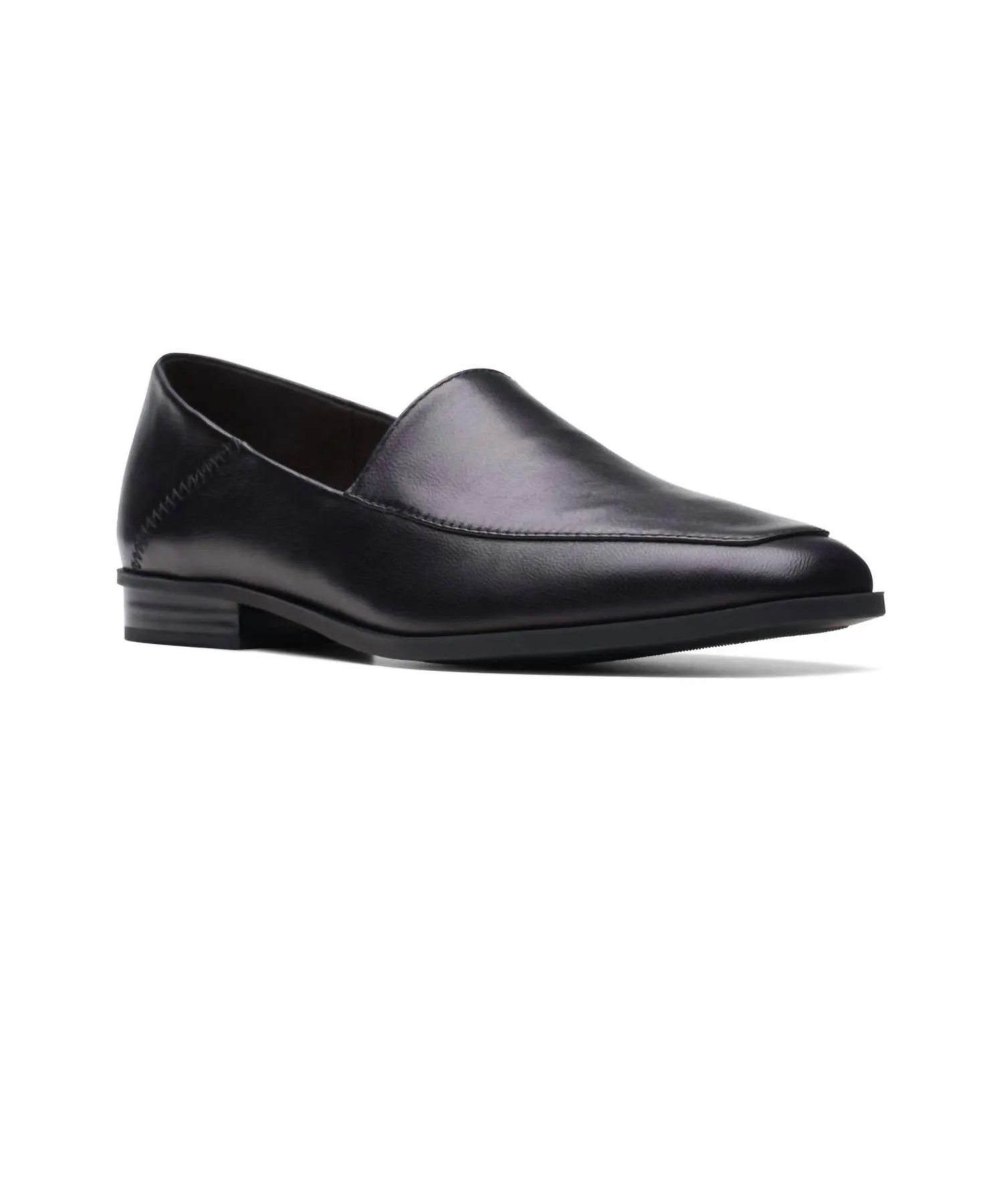 Women Sarafyna Freva Loafer In Black Leather Hand-Burnished