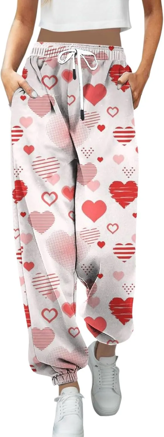 Women Sweatpants Pack of 7 Sweatpants for Women Low Rise Womens Plus Size Fleece Lined Sweat Pants Valentines Day Gifts for Teachers Bulk Womens Lounge Pants with Pockets Green Pants Women