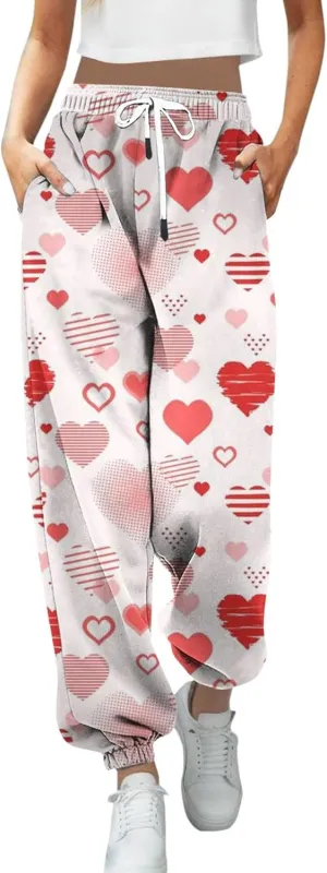 Women Sweatpants Pack of 7 Sweatpants for Women Low Rise Womens Plus Size Fleece Lined Sweat Pants Valentines Day Gifts for Teachers Bulk Womens Lounge Pants with Pockets Green Pants Women