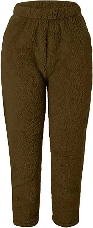 Women Warm Plush Pajama Pants Soft Fluffy Pajamas Sleep Pants Comfy Fuzzy Lounge Pants Fleece Pj Bottoms Sleepwear