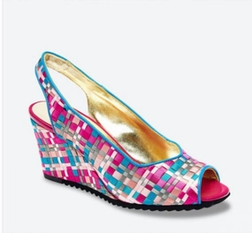 Look Boost Stacked Outfit Women Fita Sandal In Pink Multi