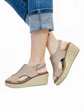 Women's 'k Bye' Espadrille Wedge Sandal In Taupe Refined touch
