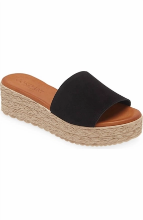 Cushioned Fit Women's Bizzy Espadrille Sandal In Black