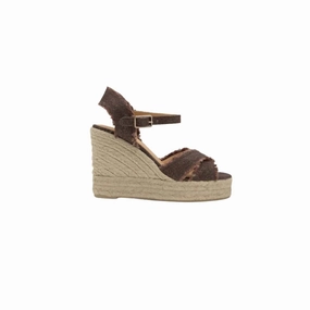 Chain Glow Women's Bromelia Espadrille In Marron/oro
