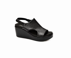 Print Base Air Feel Women's Carley Sandals In Black