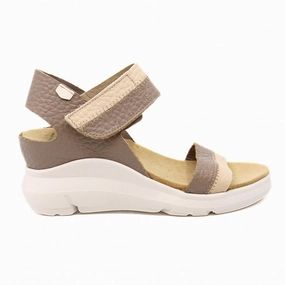 Modern Design Women's Charlotte Wedge Sandals In Beige/taupe