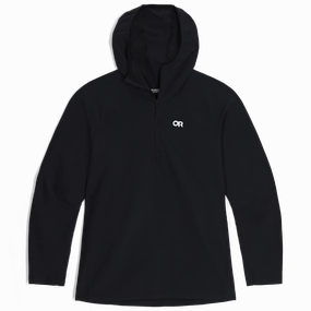 Women's Freewheel MTB Half Zip Hoodie - Plus Ergonomic Seams Weather Ready