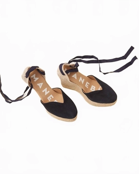 Space Glow Women's Heart Shaped Espadrilles In Patriot Blue