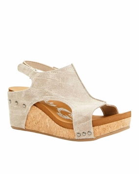 Women's Isabella Wedge In Cream Breath Room Wear Freedom
