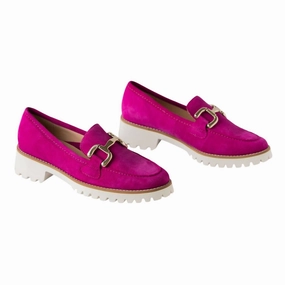 Women's Kiana Loafer In Pink Suede Event Lane Comfy Motion