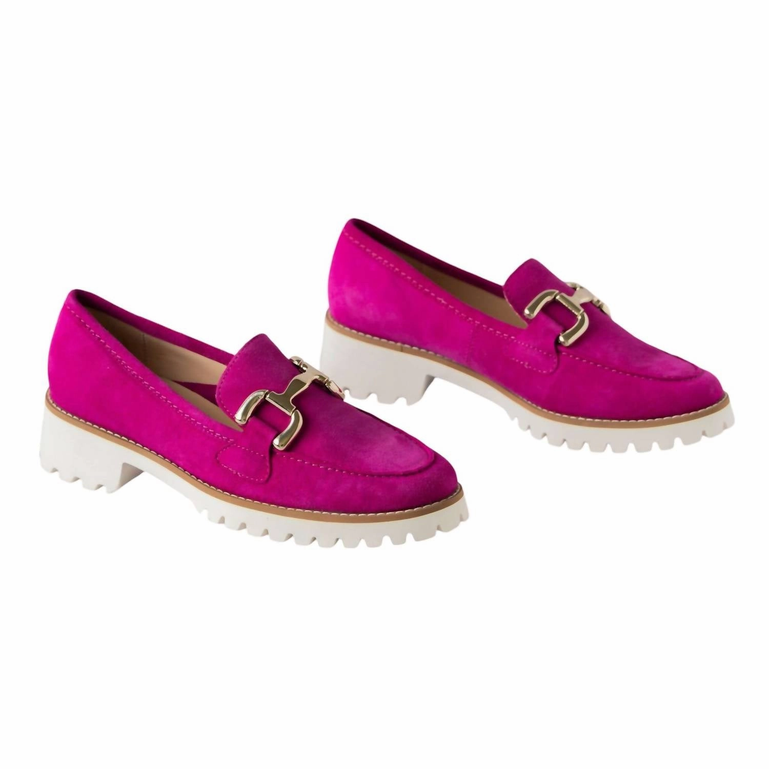 Women's Kiana Loafer In Pink Suede Event Lane Comfy Motion