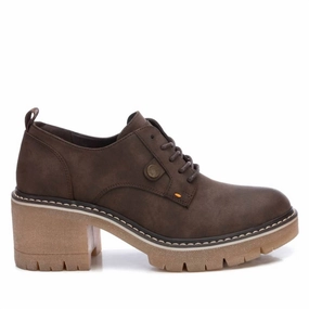 Women's Lace-Up Moccasin In Brown Look Good Classic Padding