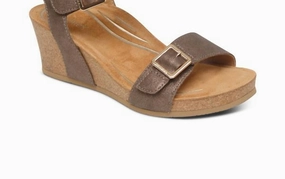 Women's Lexa Quarter Strap Wedge In Bronze Confident Move
