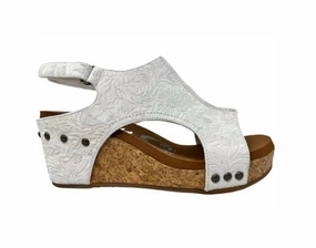 Season Proof Runway Style Women's Liberty Wedge Sandal In White