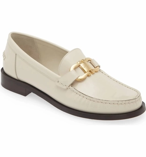 Form Comfort Luxe Mood Women's Maryan Bit Patent Leather Loafer Shoes In Mascarpone